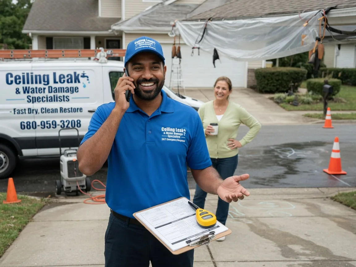 Ceiling Leak Cleanup Unionville, IN FAQs